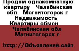 Продам однакомнатную квартиру - Челябинская обл., Магнитогорск г. Недвижимость » Квартиры обмен   . Челябинская обл.,Магнитогорск г.